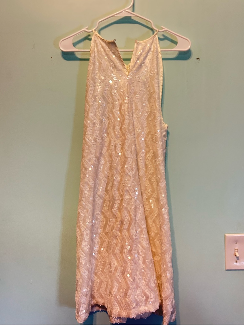 Venus Sparkle White Sequin Dress